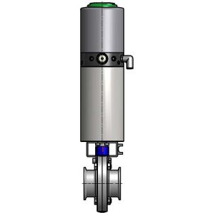 Scheibenventile M&S SV04 mit DIN Clamp  pneumatisch