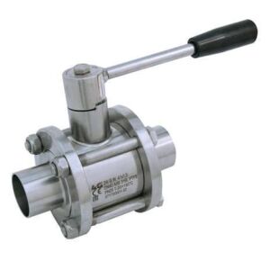 Kugelhahn Anschweißende / Anschweißende ISO 3-teilig mit INTEGRALDICHTUNG  550142