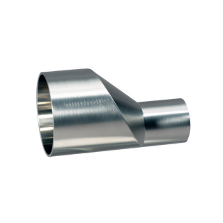 Orbital Reduzierstück exzentrisch  BS  1 1/2" (38,1) auf 1" (25,4)  1.4435