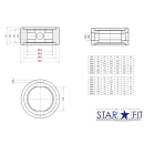 Scheibenventildichtung STAR FIT DN50 EPDM