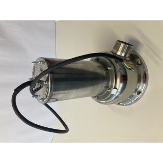 Ersatzpumpe Edelstahl (Entleerungspumpe) für TAIFUN und TORNADO mit breitem Fuß (D220mm)