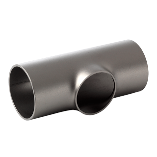 T-Stück ausgehalst reduziert  84mm  Abgang 70mm  1.4404