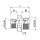 Doppelnippel reduziert Spitzbogen HD  1/2" x 3/8"  40 bar  1.4404