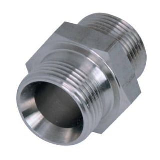 Doppelnippel HD  ISO 228 / NPT  1 1/2"  40 bar  1.4404