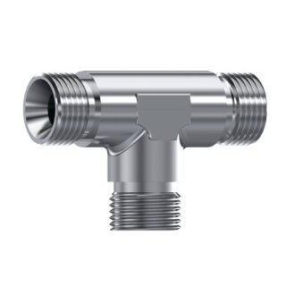 T- Stück 3/4" BSP AG/AG/AG  1.4404