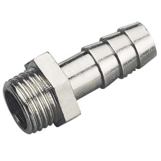 Kopie von Schlauchtülle Messing vernickelt 1/2" AG für Schlauch 13mm #1