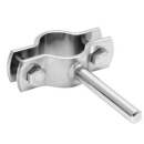 Rohrschelle mit Schaft 21,3mm Schaftlänge 100x10mm...