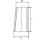 Konus Form H exzentrisch V4A  219,1x168,3x3,0  Länge 152mm