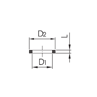 Dichtung für Schaulaterne AWH FKM VITON DN50 (61x51x3)