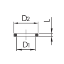 Dichtung für Schaulaterne AWH FKM VITON DN50 (61x51x3)