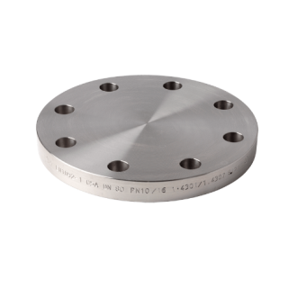 Edelstahl Blindflansch EN-1092 type 05A PN10/16 DN50 1.4571 4 Loch