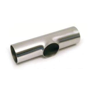 T- Stück kurz Edelstahl gevliest Reihe 2