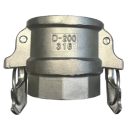 Kamlok Mutterteil Self-Lock System mit Innengewinde (D)...