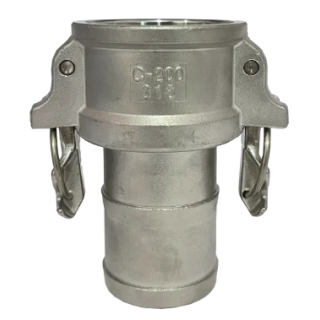 Kamlok Mutterteil Self-Lock System mit Schlauchtülle 103mm (C) DN100 1.4404