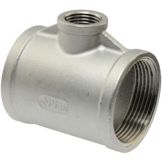 T-Stück reduziert  3/4" auf 1/4"  1.4571