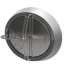 Mannloch 322R OVAL 550x650 V4A mit Schwenk- und...