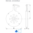 Hawle Hawido Blende 1090  für Flanscheinbau Type B...