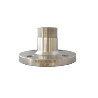 Edelstahlflansch DN50 PN16 mit Außengewinde 1"  V4A
