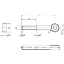 Augenschraube Edelstahl M12x100 Auge 12mm...