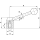 Edelstahl- Spannhebel mit Innengewinde M10
