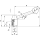 Edelstahl- Spannhebel verstellbar mit Innengewinde M10  Hebellänge 128mm