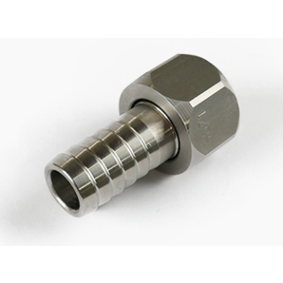Schlauchtülle mit Überwurfmutter  3/4"  19mm  V4A