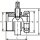 Scheibenventil mit Außengewinde / Kegel Mutter