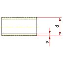 Getränkeleitungsrohr DIN 11850 DN80 = 85x2  1.4301    geschliffen Ra<1µm