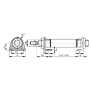 Fußbefestigung für Luftzylinder Baugröße 20 und 25