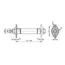 Flanschbefestigung für Luftzylinder...