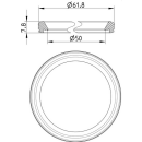 Dichtung für Abwasserrohrsystem EPDM 50