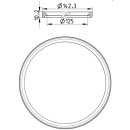 Dichtung für Abwasserrohrsystem EPDM 125