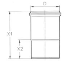 Dehnungsmuffe 75 V2A