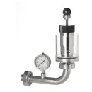 Spunddruckregler 75000, langer Bogen, Manometer,...