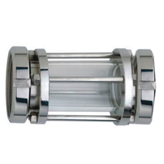 Schaulaterne mit Kegel Mutter / Kegel Mutter  DN80  1.4301  ohne Splitterschutz