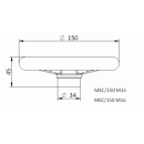 Handrad MEC/150 16x16 für Modell 210, 211, 212 und 213