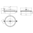 Domdeckel T1/450  dm 454mm