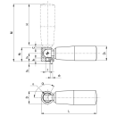 Sicherheits- Umleggriff Länge 107mm  M6