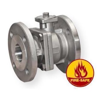 Flanschkugelhahn mit Fire Safe- Zulassung und elektrischem Antrieb