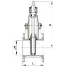 Flanschkeilschieber HAWLE 4010 E3  mit Flanschen PN25