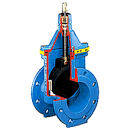 Flanschkeilschieber HAWLE 4005 E3  Gas  kurz