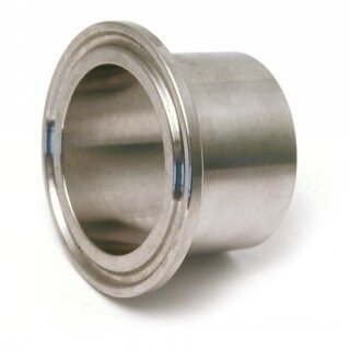 Clamp Anschweißstutzen DIN 32676 DN25 Reihe 1  für Rohr 28x1,5mm  Länge: 21,5mm  1.4404