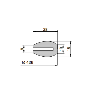 Mannlochdichtung G/15 EPDM GREY RAL 7040 -30° / 100°C