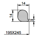 Mannlochdichtung für Modell 285 und 295  (G/295)...