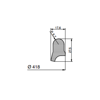 Mannlochdichtung 96410 für Modelle 220, 220E, 250 und 255  (G/AE)