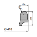 Mannlochdichtung 96410 für Modelle 220, 220E, 250...