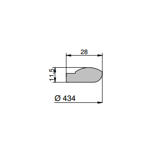 Mannlochdichtung für Modell N/240-NL/250-N/240/4V  (G/NL250)