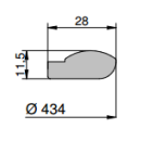 Mannlochdichtung für Modell N/240-NL/250-N/240/4V...