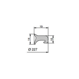 Mannlochdichtung für Modell T1/200-3V/230-N/230  (G/T200)