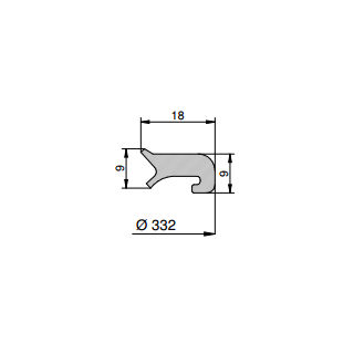 Mannlochdichtung für Modell  T1/300-3V/300  (G/T300)